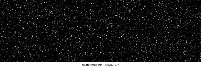 Starry background wide. Cosmic wallpaper. Long cosmos with bright stars. Realistic milky way. Deep universe with constellation. Vector illustration.
