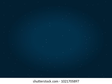 Starry blue sky vector background