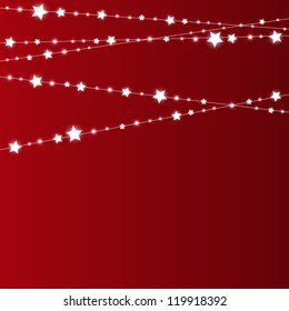 Starry Christmas background with place for text