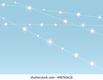 Starry Christmas background with place for text