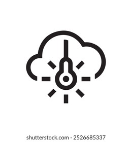 Starry cloud icon, symbol of adventure and dreams