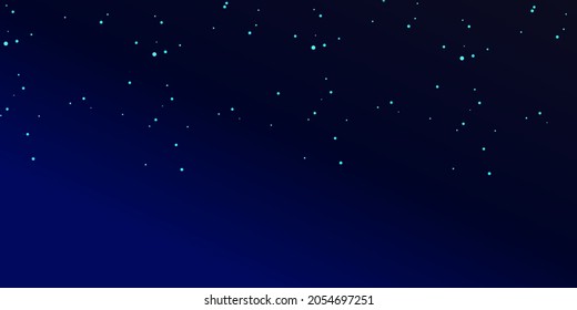 fondo del vector del cielo azul oscuro estrellado
