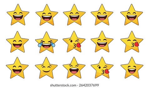 The Starry Emoticons A Visual Exploration of Emotions Displayed Through Animated Stars