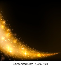 Starry Glitter Trail Background
