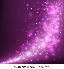 Starry Glitter Trail Background