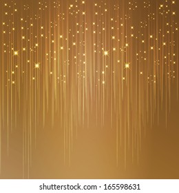 Starry golden background