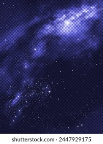 Starry light effect with cloud Sky background.Element design Nature Star field,dust with Milky Way Backdrop for Christmas banner with glowing dust,confetti and sparkle overlay texture	