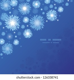 Starry night corner seamless pattern template background