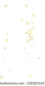 Starry night fairy tale background. Cute sparkling twinkles, christmas spirit in the air. Festive stars vector illustration on white background.