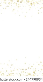 Starry night fairy tale background. Cute sparkling twinkles, christmas spirit in the air. Festive stars vector illustration on white background.