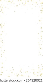 Starry night fairy tale background. Cute sparkling twinkles, christmas spirit in the air. Festive stars vector illustration on white background.