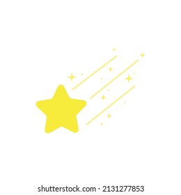 noche estrellada, estrella caída, fuegos artificiales, brillo, estrella brillante, estrella sobre ilustración vectorial de navidad