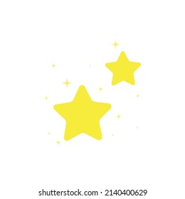 starry night, falling star, fireworks, twinkle, glow, glitter star, star over christmas, star decoration vector illustration