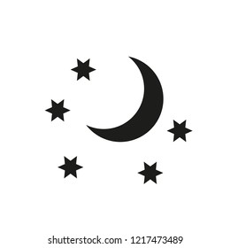 Starry night icon. Trendy Starry night logo concept on white background from Weather collection. Suitable for use on web apps, mobile apps and print media.