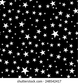 Starry Night Seamless Pattern