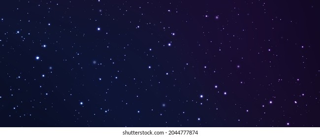 Noche estrellada con estrellas brillantes en el cielo degradado. Fondo espacial con estrellas brillantes. Galaxia de color mágico. Fondo del universo de las estrellas. Galaxia de vía láctea en el espacio infinito.