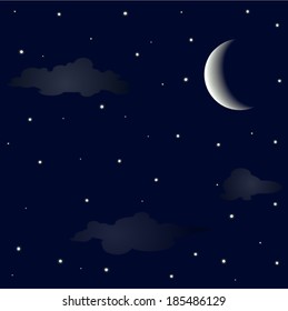 Starry night sky