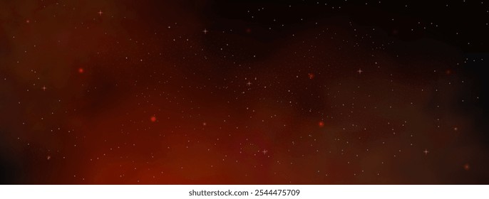 Starry night sky with astrological constellations. Space stars background.Space nebula and glittering stardust.