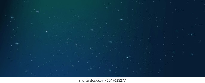 Starry night sky with astrological constellations. Space stars background.Space nebula and glittering stardust.