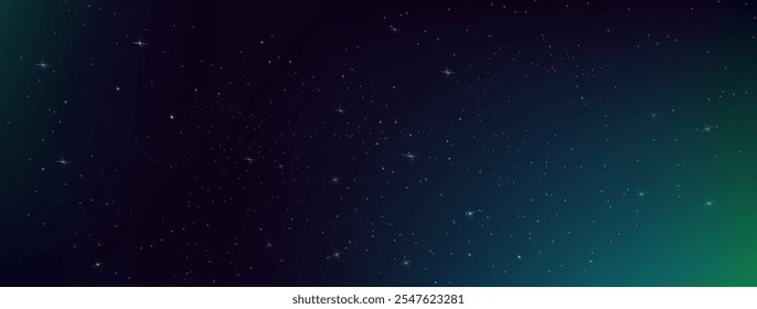 Starry night sky with astrological constellations. Space stars background.Space nebula and glittering stardust.