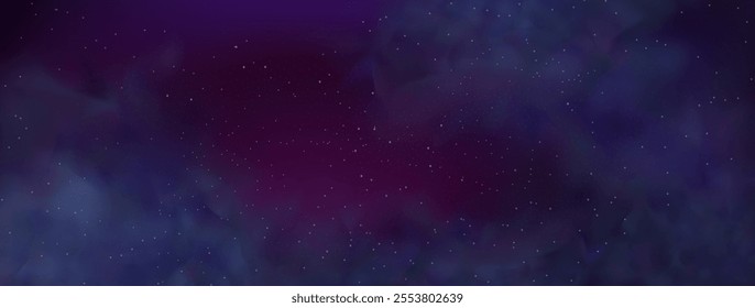 Starry night sky with astrological constellations. Space stars background.Space nebula and glittering stardust.