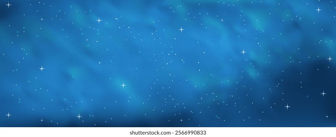 Starry night sky with astrological constellations. Space stars background.Space nebula and glittering stardust.