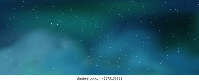 Starry night sky with astrological constellations. Space stars background.Space nebula and glittering stardust.