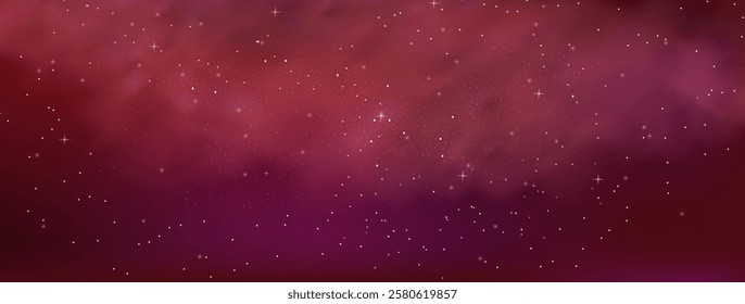 Starry night sky with astrological constellations. Space stars background.Space nebula and glittering stardust.