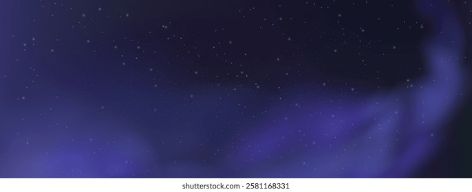 Starry night sky with astrological constellations. Space stars background.Space nebula and glittering stardust.