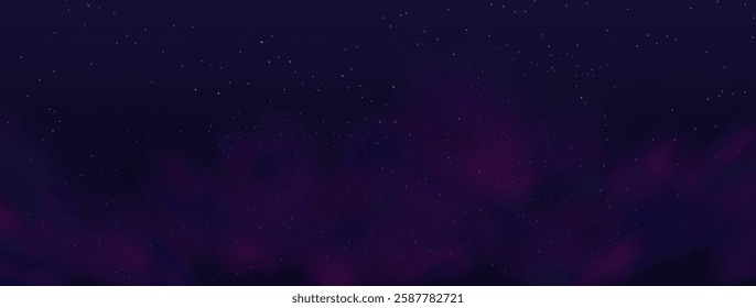 Starry night sky with astrological constellations. Space stars background.Space nebula and glittering stardust.