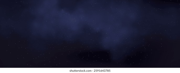 Starry night sky with astrological constellations. Space stars background.Space nebula and glittering stardust.