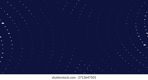 Starry Night Sky com trilhas pontilhadas e destaque da estrela azul central