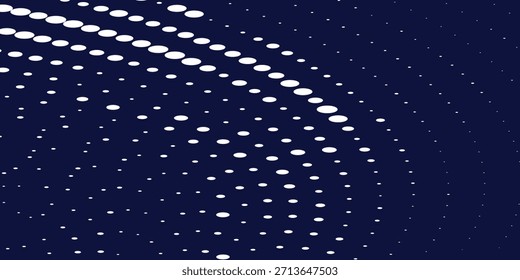 Starry Night Sky com trilhas pontilhadas e destaque da estrela azul central
