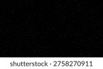 Starry night sky with glowing white dots as cosmic background. Abstract space scene with scattered stars in dark universe. Digital art texture for astronomy and science concept design.