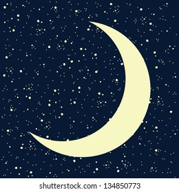 Starry night sky, nature background