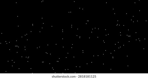 Starry Night Sky With Scattered Distant Stars On Black Background Cosmic Space Texture,abstract,eps10