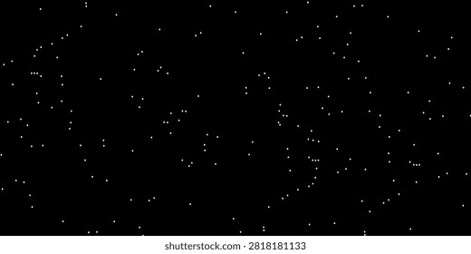 Starry Night Sky With Scattered Distant Stars On Black Background Cosmic Space Texture