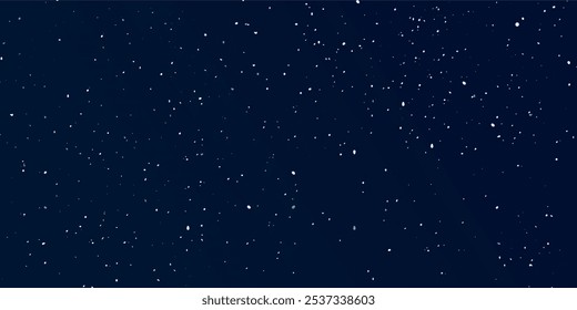 Starry night sky space seamless pattern. Galaxy shiny stars background, fabric seamless print or textile vector background. Wrapping paper space pattern or wallpaper with comet, glowing constellations