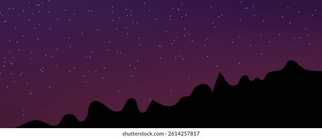 starry night sky with stars. eps10
