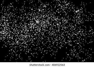 Starry night sky. Stars on dark sky at night. The falling snow. Night sky with stars.