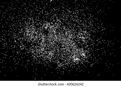 Starry night sky. Stars on dark sky at night. The falling snow. Night sky with stars.