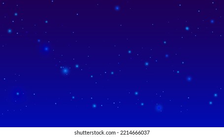 Starry night sky. Vector background