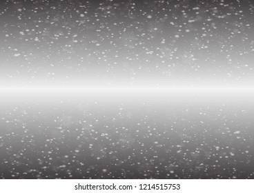 Starry night sky.Winter sky with falling snow, snowflake.The falling snow transparent background.Winter concept.
