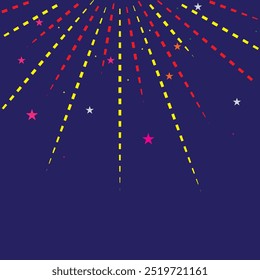 Starry Night: A Vivid Abstract of Cosmic Lanes and Stars For Greeting Cards, Posters, And Backgrounds