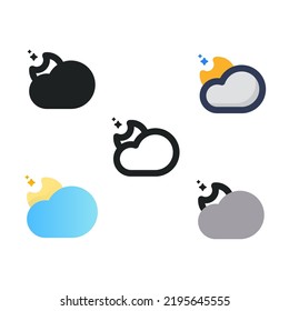 Starry Night Weather Forecast Icon
