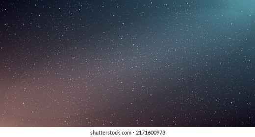 Starry nights with bright shiny stars, Shining stars in the dark sky. Vector illustration.