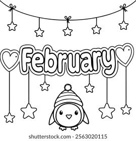 Starry Nights and Sweet Delights in  coloring page