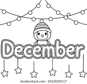 Starry Nights and Sweet Delights in  coloring page