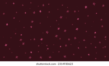 Fondo del vector del cielo rojo estrellado.