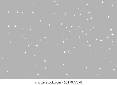 Starry scatter silver sky abstract background